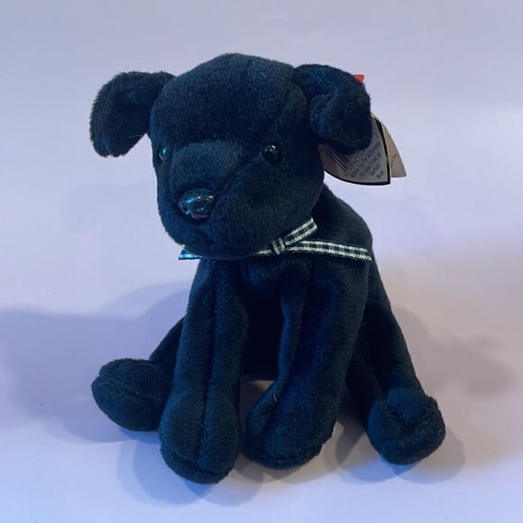 1999 Original Ty Beanie Baby Luke the Black Lab NWT excellent Used Condition 6” - Picture 2 of 11